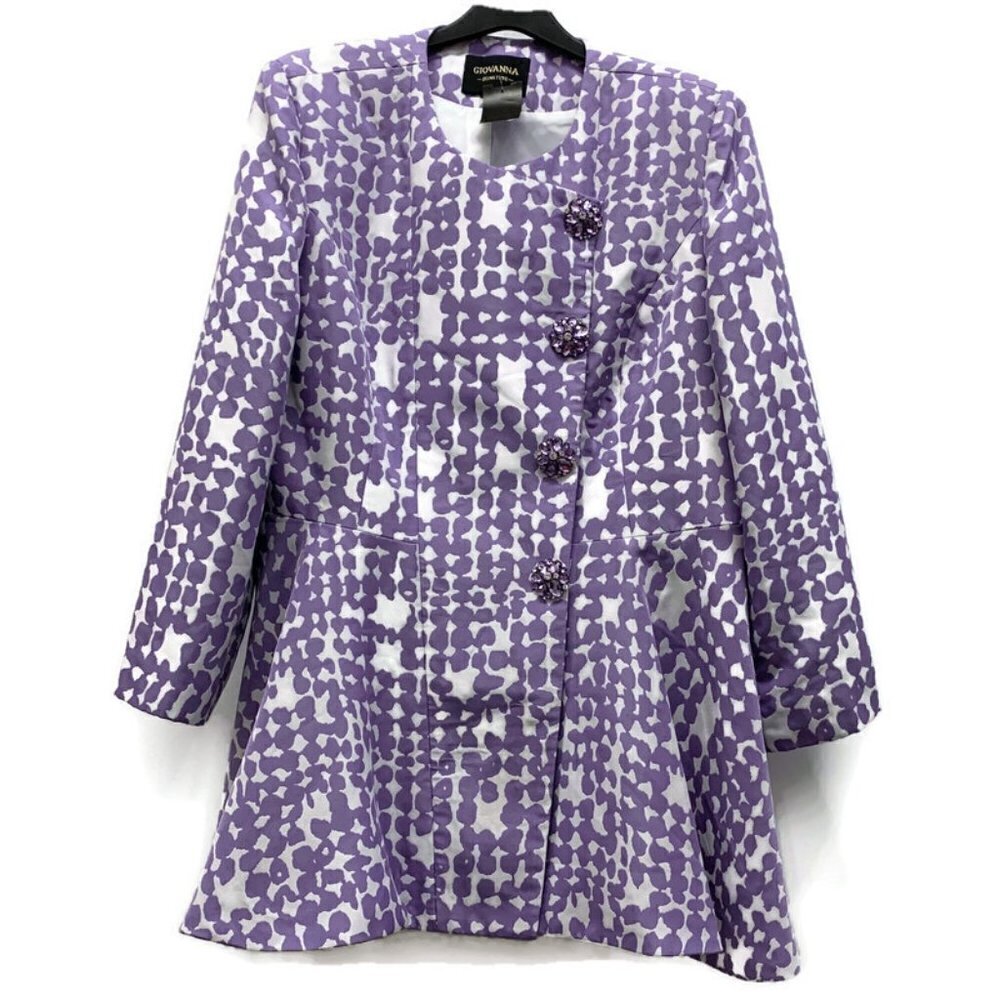 Giovanna Signature Lavender & White Dot Coat